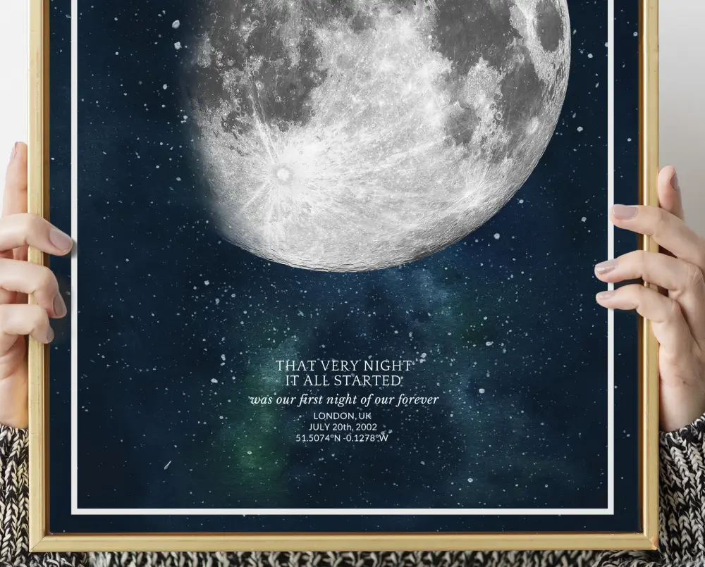 personalized moon phase print