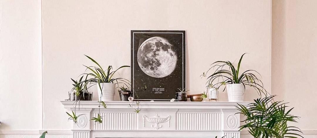 personalized moon print