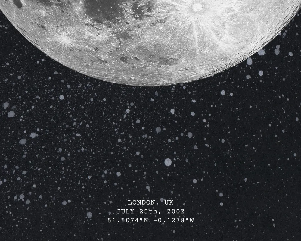 Personalize your moon print