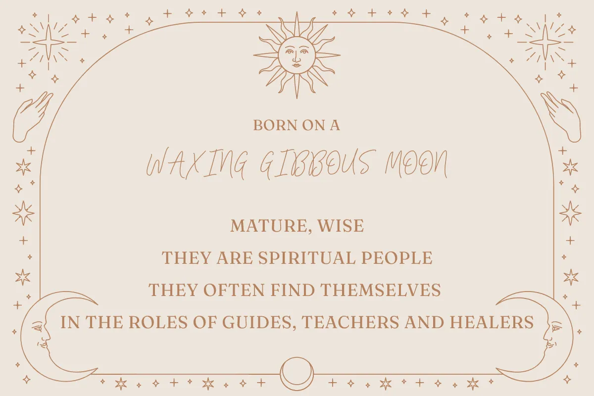 Born on a Waxing Gibbous Moon: Personality Traits - THAT VERY NIGHT